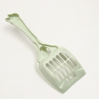 Туалет закрытый с совком, 47 х 40 х 39 см, бело-зеленый