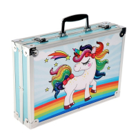 Набор для рисования складной, в чемоданчике, синий Набор для рисования складной, в чемоданчике, синий