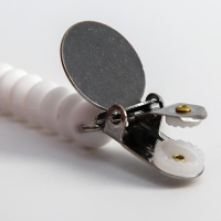 Держатель для соски - пустышки &laquo;Кольца&raquo;, силиконовый, цвет белый