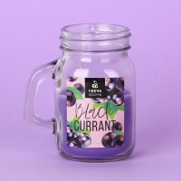 Ароматическая свеча в стекле &laquo;Black currant&raquo;, 8.5 х 7.2 см.