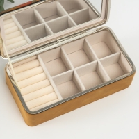 Шкатулка кожзам для украшений "Пальмовые листья" пробка 10х18х6 см Шкатулка кожзам для украшений "Пальмовые листья" пробка 10х18х6 см