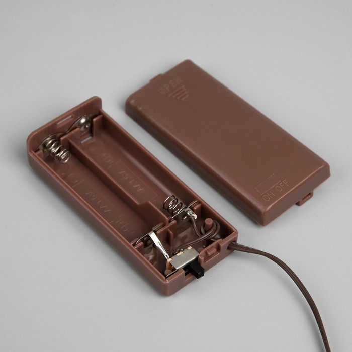 Светодиодная ветка 70 см, 20 LED, коричневая, AAх2 (не в комплекте), свечение мульти