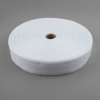 Шторная лента классическая, матовая, 4 см, 100 &plusmn; 1 м, цвет белый