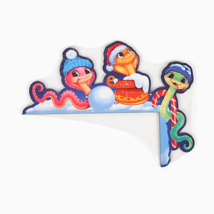 Декор на раму двери новогодний &laquo;Змейки&raquo;, на Новый Год, 27 х 19,9 см