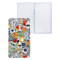 Пенал-футляр металлический 183 х 100 х 14 мм, Феникс "Монстрики" Пенал-футляр металлический 183 х 100 х 14 мм, Феникс "Монстрики"