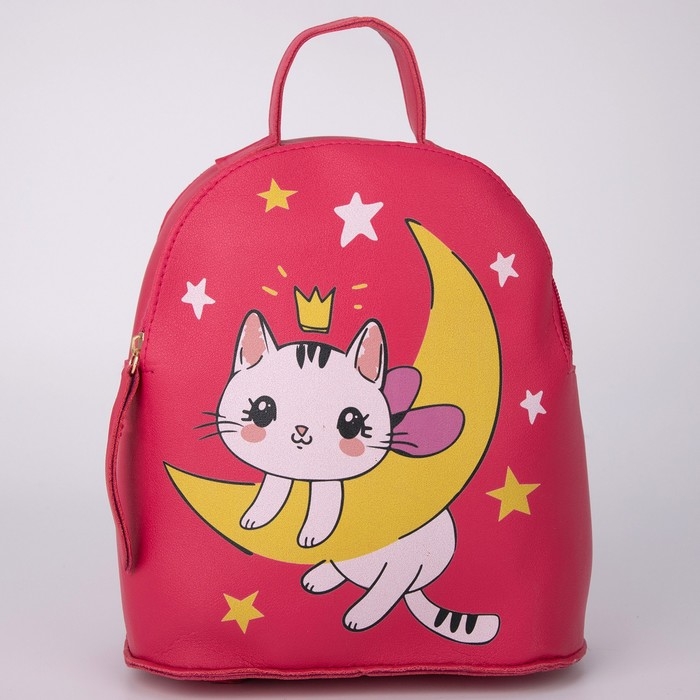 Рюкзак детский &laquo;Котик на луне&raquo;, 22х20х10 см