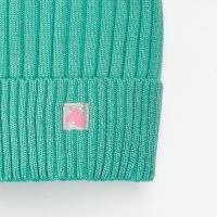 Комплект (шапка,снуд) для девочки, цвет мята/единорог, размер 48-52 Комплект (шапка,снуд) для девочки, цвет мята/единорог, размер 48-52