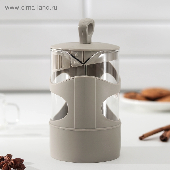 Френч-пресс &laquo;Арабика&raquo;, 660 мл, цвет серый