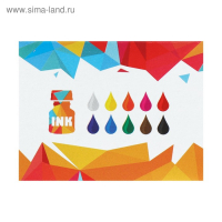 Набор цветной туши Koh-I-Noor, 10 цветов в тубах по 20 мл, картонная упаковка Набор цветной туши Koh-I-Noor, 10 цветов в тубах по 20 мл, картонная упаковка