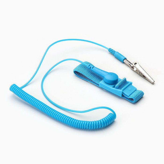 Антистатический браслет на запястье для ремонта наручных часов, длина кабеля 1.8 м