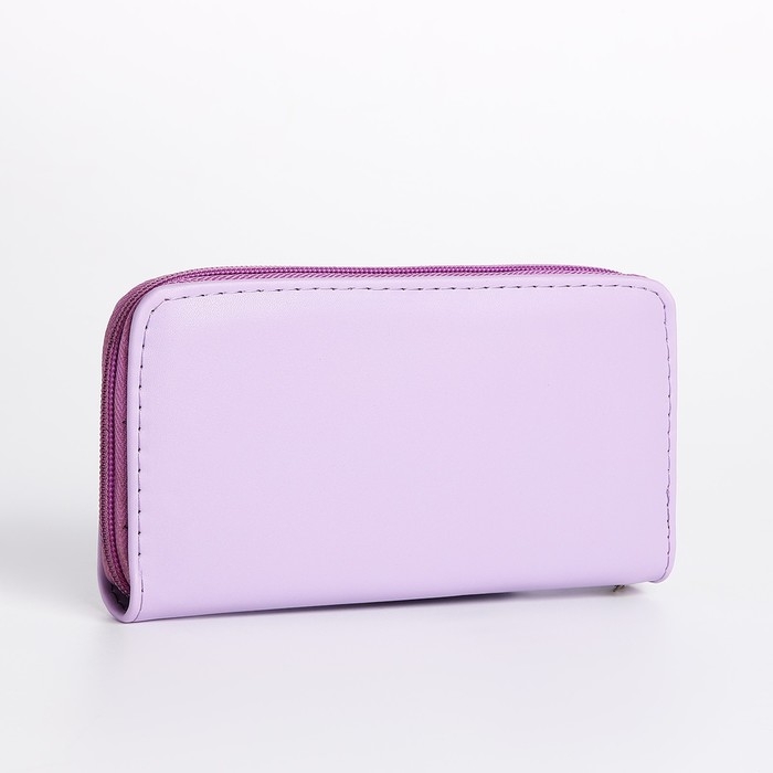 Кошелёк женский на молнии, цвет сиреневый Кошелёк женский на молнии, цвет сиреневый