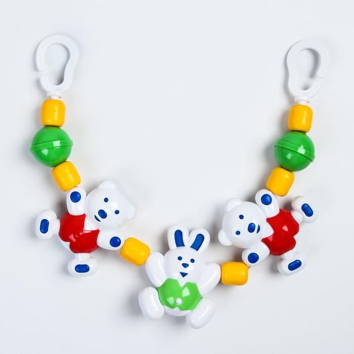 Растяжка на коляску/кроватку «Лесная сказка», 3 игрушки, Аэлита Растяжка на коляску/кроватку «Лесная сказка», 3 игрушки, Аэлита