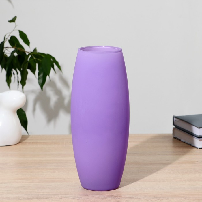 Ваза Ваза "Радуга Сиреневая" матовая, d-7,5см 10х26см