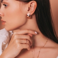 Серьги &laquo;Минимализм&raquo; пластина, позолота