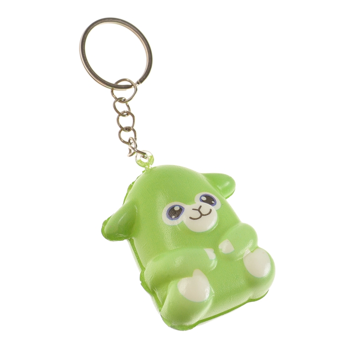Мялка-сквиш &laquo;Зверята&raquo;, на брелоке, цвет МИКС
