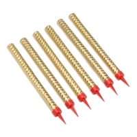 Свеча фонтан "Золото", 6 шт, 18 см, 60 сек Свеча фонтан "Золото", 6 шт, 18 см, 60 сек