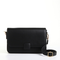 Сумка женская мессенджер на магните, цвет чёрный Сумка женская мессенджер на магните, цвет чёрный