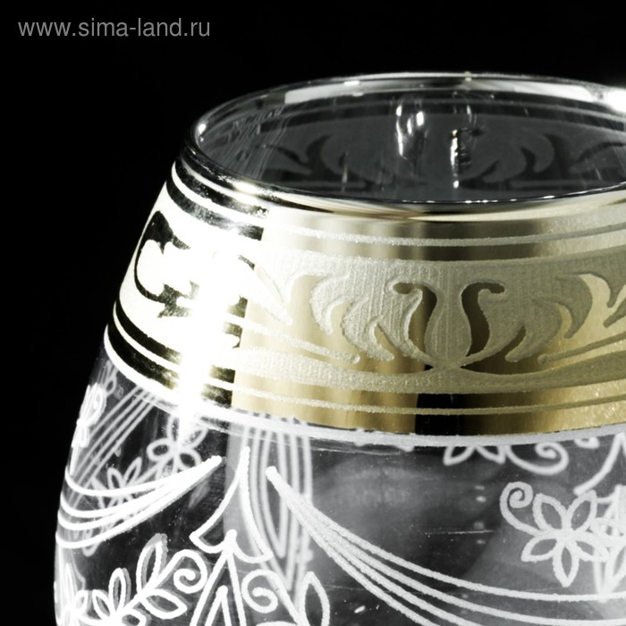 Набор бокалов для бренди &laquo;Русский узор&raquo;, 400 мл, 6 шт