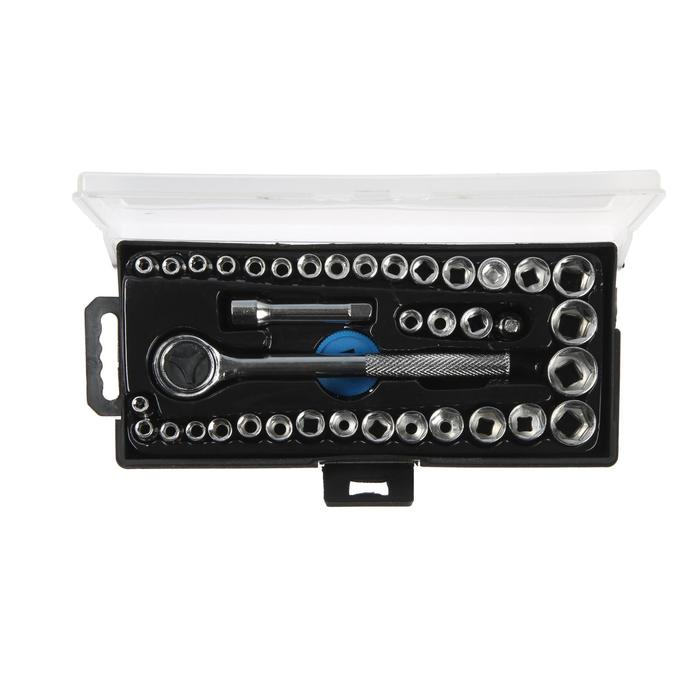 Набор инструментов в кейсе ТУНДРА, универсальный, 1/4 Набор инструментов в кейсе ТУНДРА, универсальный, 1/4" и 3/8", 39 предметов