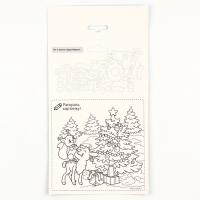 Аппликация стикерами на новый год. Елочные игрушки &laquo;Новый год&raquo;, новогодний набор для творчества