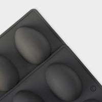 Форма для выпечки Доляна &laquo;Яйца&raquo;, силикон, 27,5&times;16,5&times;3 см, 8 ячеек, 6,3&times;4,4 см, цвет серый