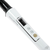 Плойка Rowenta CF3345F0, 36 Вт, конусная, турмалиновая керамика, 200°С, бело-чёрная Плойка Rowenta CF3345F0, 36 Вт, конусная, турмалиновая керамика, 200°С, бело-чёрная