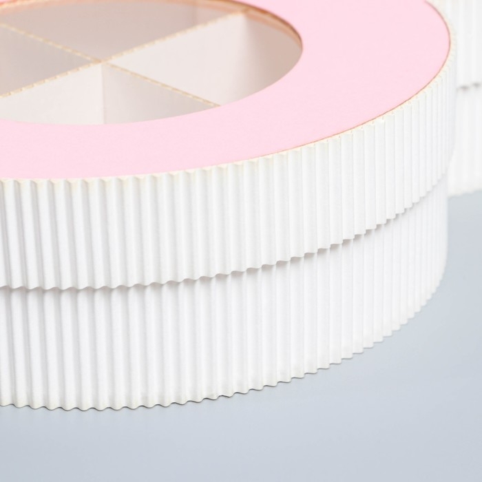 Коробка подарочная, кондитерская упаковка &laquo;8 марта&raquo; розовая, 22 х 16 х 5 см