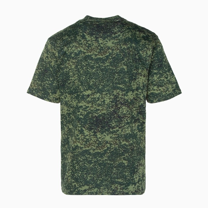Футболка мужская, цвет камуфляж зелёный, размер 56