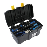 Ящик для инструмента ТУНДРА, 13", 330 х 177 х 155 мм, пластиковый, подвижный лоток Ящик для инструмента ТУНДРА, 13", 330 х 177 х 155 мм, пластиковый, подвижный лоток