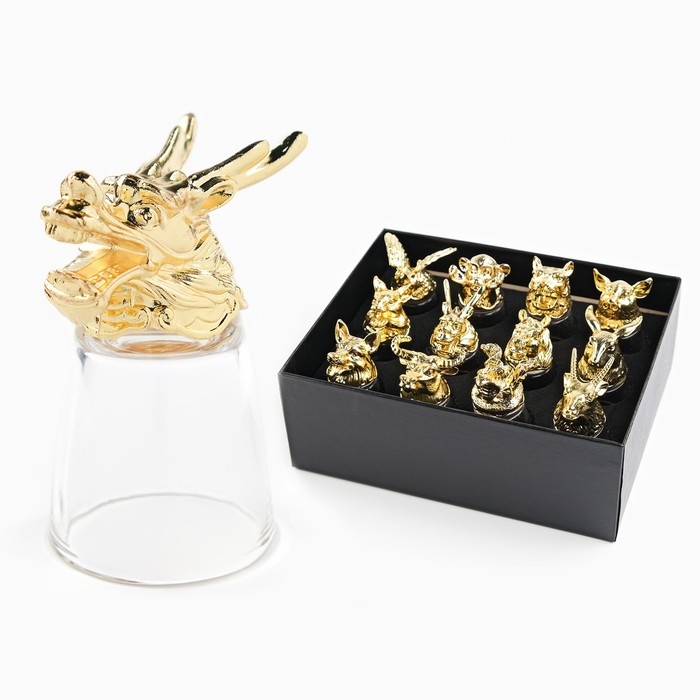 Подарочный набор рюмок-перевертышей Подарочный набор рюмок-перевертышей "Лучшему мужчине", на 12 персон, рюмка 30 мл