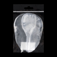 Полустельки для обуви, на клеевой основе, силиконовые, 12,5 &times; 6,4 см, пара, цвет прозрачный