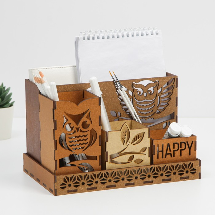 Органайзер для канцелярии настольный &laquo;Совы&raquo;
