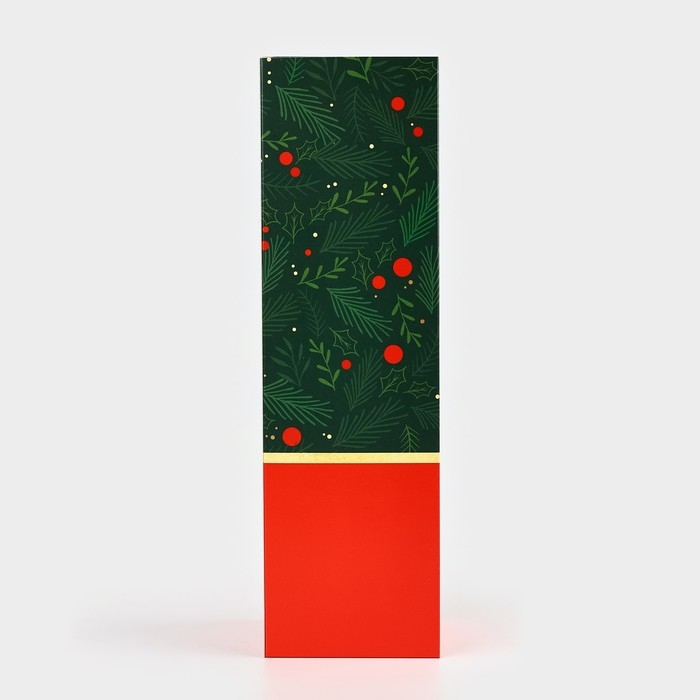 Коробка подарочная новогодняя складная «Новогодняя », 9.5 х 32.5 х 9.5 см, Новый год Коробка подарочная новогодняя складная «Новогодняя », 9.5 х 32.5 х 9.5 см, Новый год
