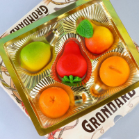 Конфеты Grondard с корпусом из марципана &laquo;Миндальное лакомство&raquo; фрукты, 100 г