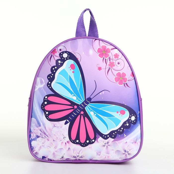 Рюкзак детский на молнии "Выбражулька", цвет сиреневый