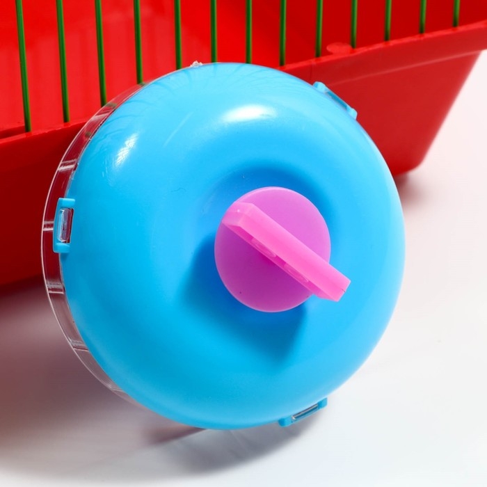 Колесо для грызунов тихое, 11 см, синее Колесо для грызунов тихое, 11 см, синее