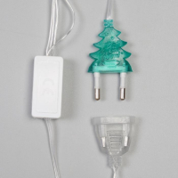 Гирлянда &laquo;Бахрома&raquo; 1.8 &times; 0.5 м с насадками &laquo;Шарики и ёжики&raquo;, IP20, прозрачная нить, 48 LED, свечение мульти (RG/RB), мигание, 220 В