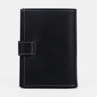 Обложка для автодокументов и паспорта, отдел для купюр, флотер, цвет чёрный