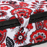 Шкатулка для рукоделия "Народный цветочный узор" 24х16х11 см