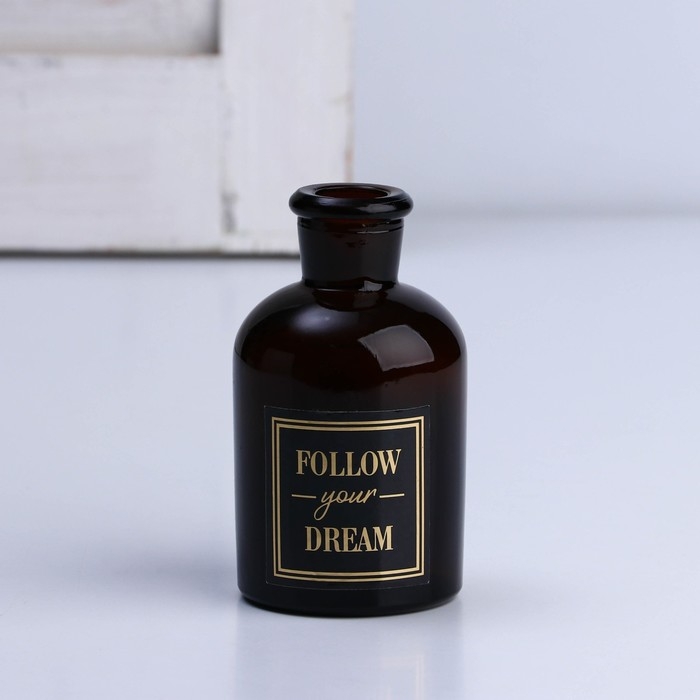 Ваза для цветов стекло &laquo;Follow you dream&raquo;, 125 мл.
