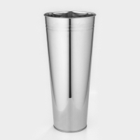 Вазон без ручек, 11 л, h=49 см, нержавеющася сталь, ГОСТ Вазон без ручек, 11 л, h=49 см, нержавеющася сталь, ГОСТ