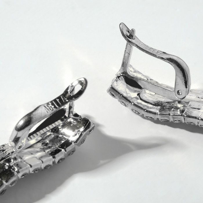 Серьги висячие &laquo;Голливуд&raquo; дождь, цвет серебро, 7,5 см