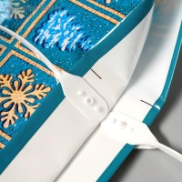 Новый год. Пакет "Бирюза", полиэтиленовый с пластиковой ручкой, 38х35 см. Новый год. Пакет "Бирюза", полиэтиленовый с пластиковой ручкой, 38х35 см.