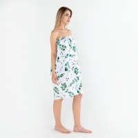 Полотенце для бани &laquo;Эвкалипт&raquo; женское парео, 80х150&plusmn;4 см, 100% хлопок, ваф. полотно, 160 гр/м2