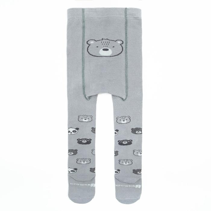 Колготки Крошка Я Колготки Крошка Я "Мишка", серый, рост 68-74 см