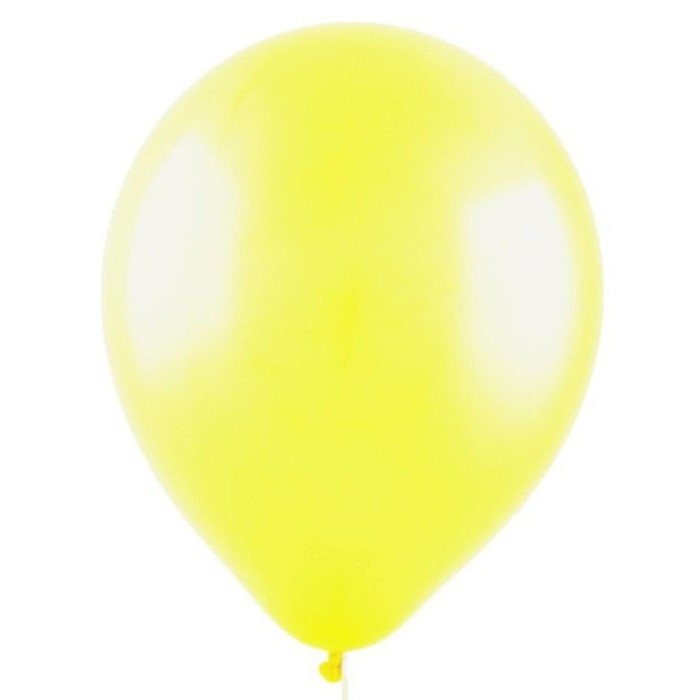 Шар латексный 12", пастель, набор 100 шт., цвет жёлтый