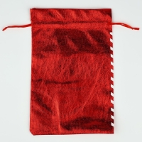 Мешочек подарочный парча &laquo;С Новым годом&raquo;, красный, 16 х 24 см, Новый год