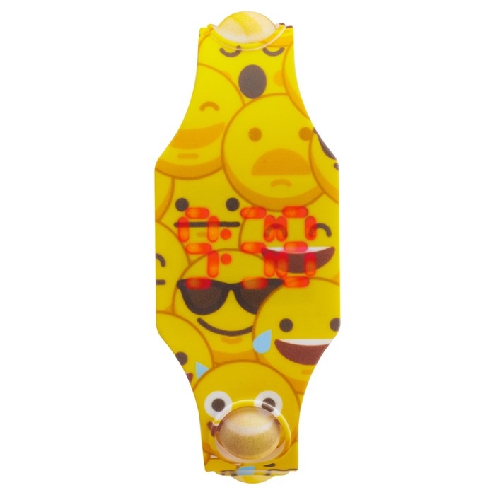 Часы наручные электронные, детские, Часы наручные электронные, детские, "Смайл", ремешок pop-it, l-22.5 см