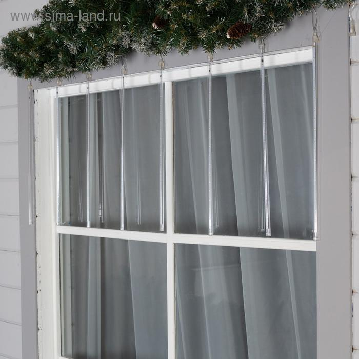 Гирлянда &laquo;Сосульки&raquo; 3 &times; 0.5 м, IP44, прозрачная нить, 288 LED, свечение мульти с эффектом стекания, 12 В