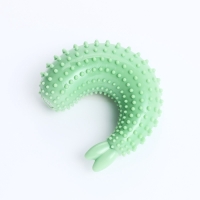 Игрушка массажная для собак "Креветка" 9 см, ТПР, микс цветов